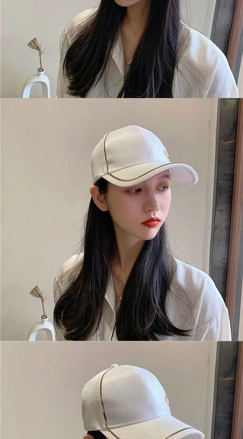 Women's Summer Baseball Cap Deep Top Hard Top Design Versatile Sunscreen Hat for Outdoor Sports Fashionable Hats