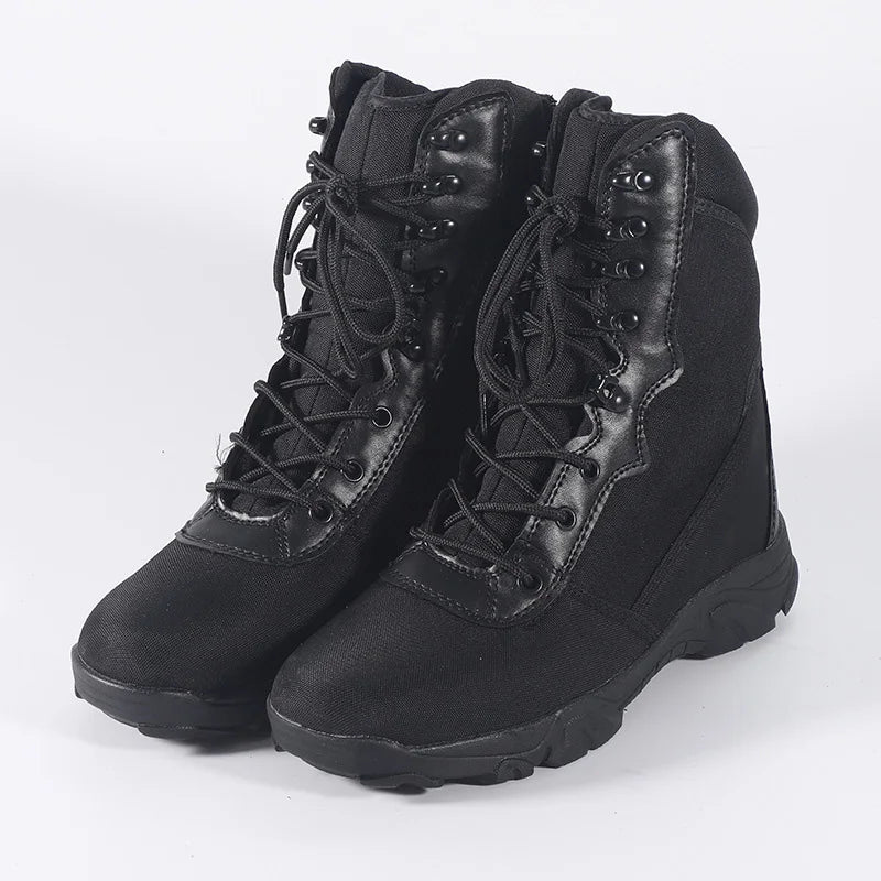 Outdoor Training Men Tactical Boots High-Top Desert Shoes Camouflage Combat Hunting Climbing Botas Hiking Shoes