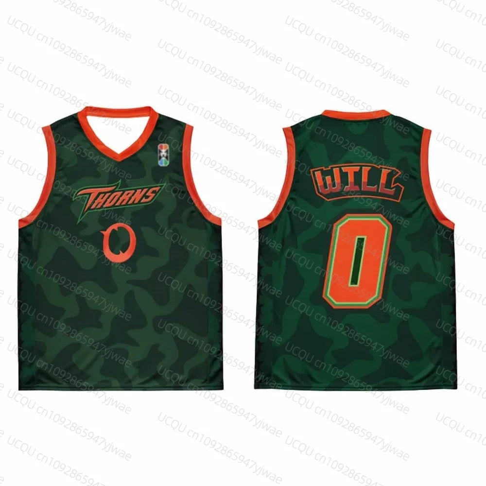 Summer New Movie Goat Kids Men's Training Sleeveless Basketball Vest Cartoon Cosplay Will Harris Basketball Jersey