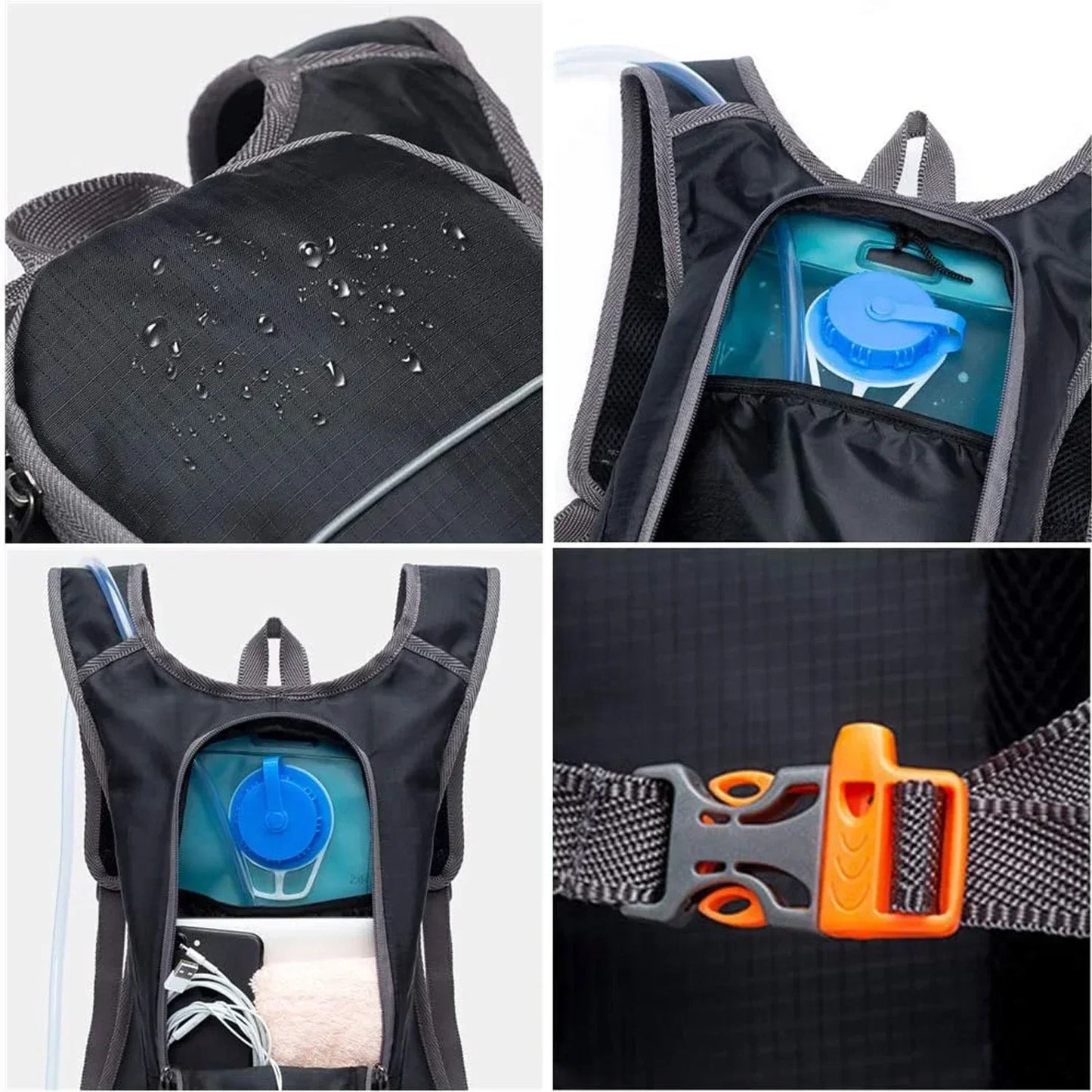 Outdoor bicycle backpack,sports backpack with water bag,portable waterproof and wear-resistant hiking bag,used for sports travel