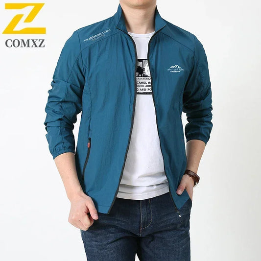 Men Summer Lightweight Breathable UV Sun Protection Jacket Ice Silk Cooling Sport Hooded Windbreaker Outdoor Running Skin Coat