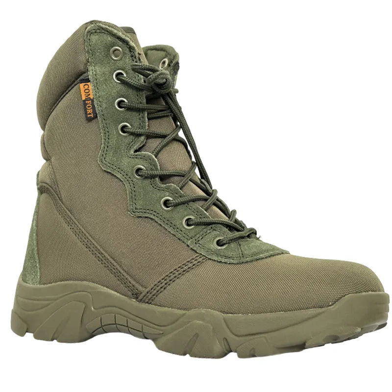 Outdoor Training Men Tactical Boots High-Top Desert Shoes Camouflage Combat Hunting Climbing Botas Hiking Shoes