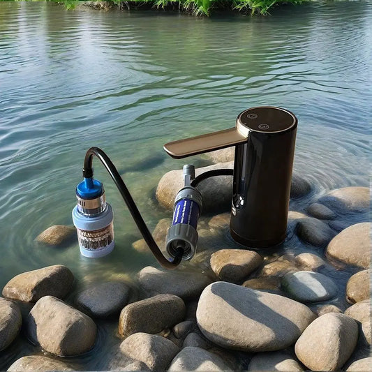 Outdoor electric water purifier, portable emergency disaster water purifier, outdoor camping equipment, hiking filter