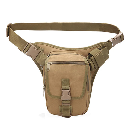 New Outdoor Camouflage Training Leg Bag Outdoor Training Camping Small Waist Bag Mountaineering Cycling Multi functional Waterpr