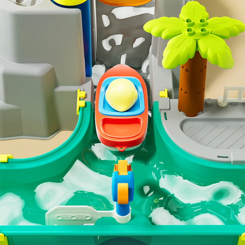 Todler Kids Toys Outdoor Water Table Toy Water Surfing Adventure Water Toys Fishing Toys Summer Parent-child Interaction Game