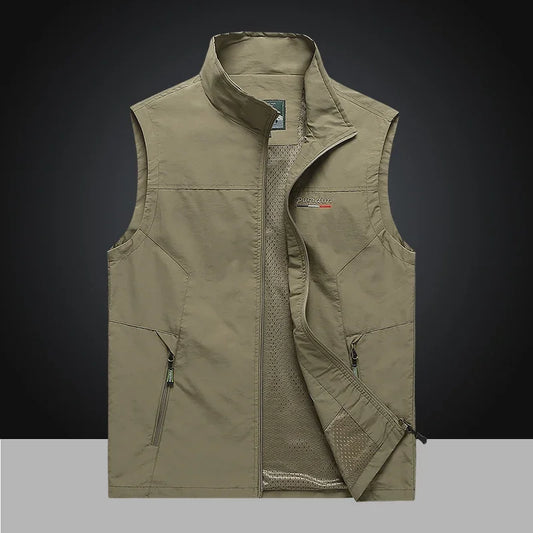 Summer outdoor casual vest for men breathable large pocket photography fishing vest a must-have for men's outdoor exploration