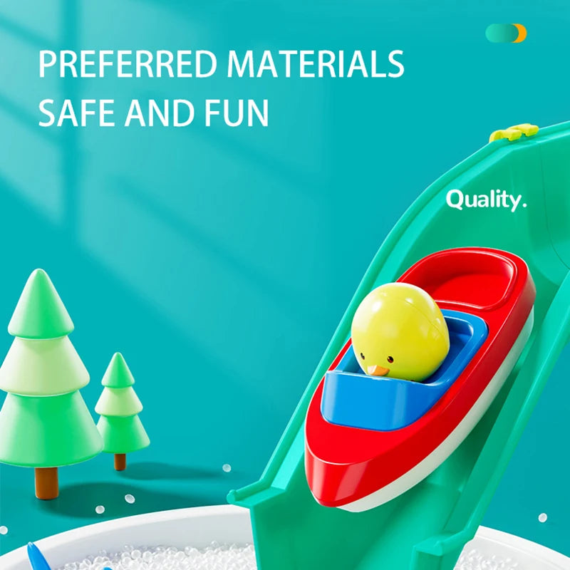 Todler Kids Toys Outdoor Water Table Toy Water Surfing Adventure Water Toys Fishing Toys Summer Parent-child Interaction Game