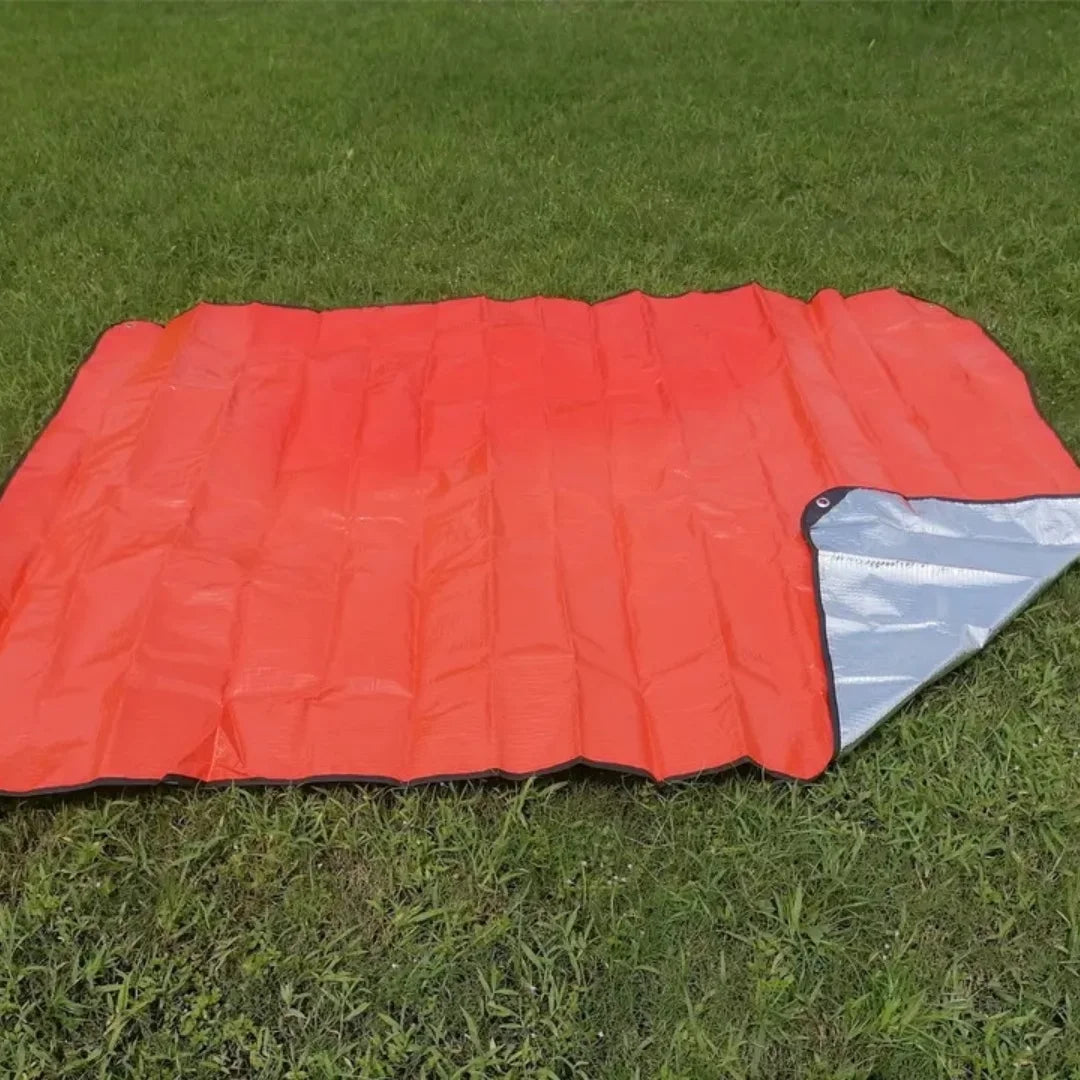 Essential Orange Camping Mat for Mountaineering - Insulated, Moisture - Resistant Blanket for Outdoor Adventures