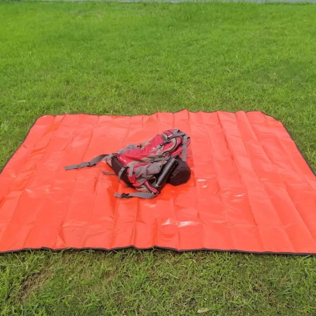 Essential Orange Camping Mat for Mountaineering - Insulated, Moisture - Resistant Blanket for Outdoor Adventures