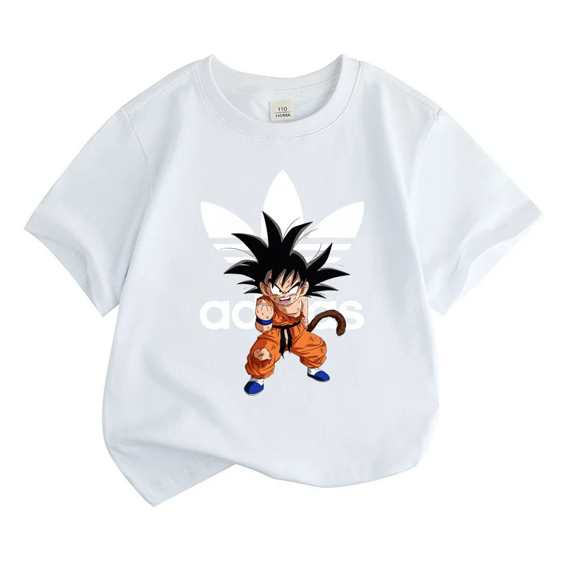 Kids Clothes  theme For Summer，Anime cartoon Print Boys Creative T-shirt, Casual Lightweight Comfy Short Sleeve Tee Tops