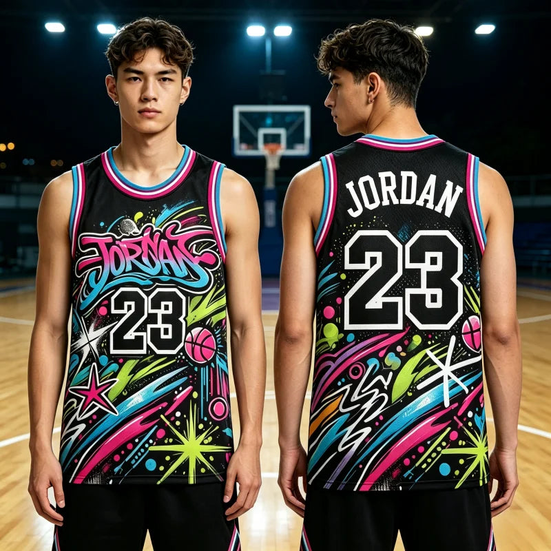 2026 Summer New Arrivals Jordan No. 23 Street Style Basketball Jersey Sports Vest Men Women Fan Special Jersey Family Kids Tees