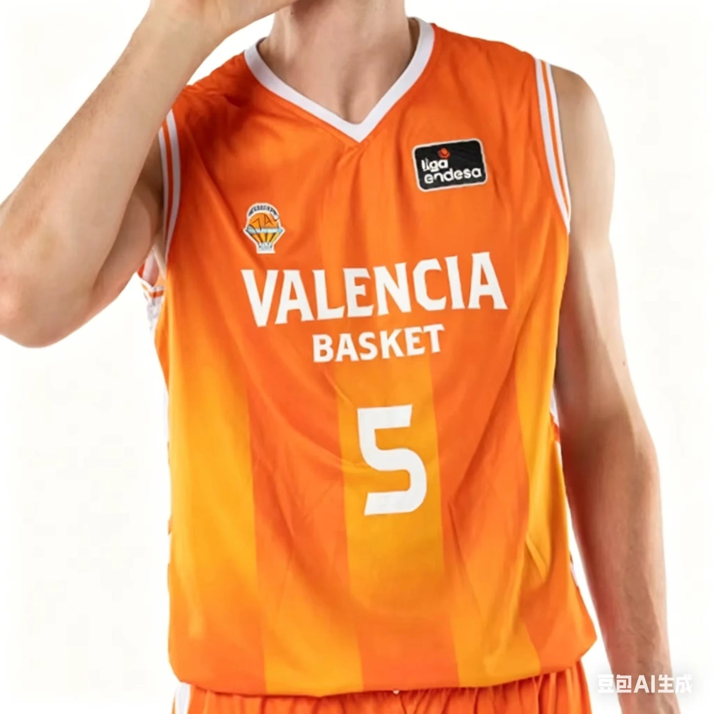 Summer New Spain Basketball League Basketball Jersey Sports Vest Valencia Basket Jaime Pradilla Number 2 Jersey Family Kids Tees