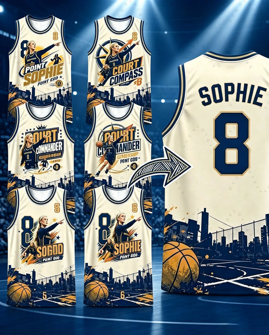 2026 Sophie Cunningham The Point Is To Win Game Tank Top Basketball Jersey Mens Women's Breathable Kids Outfit Basketball Jersey