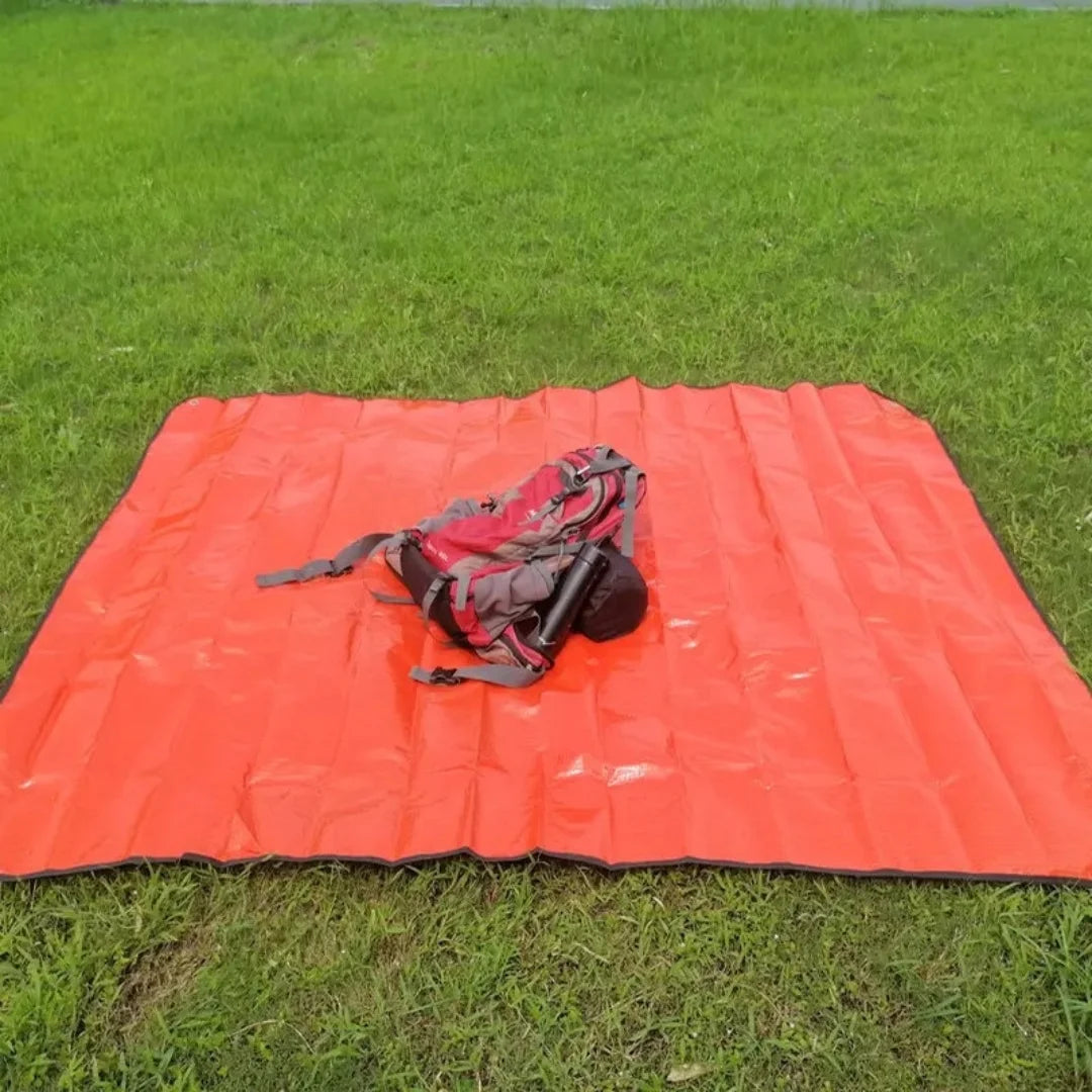 Essential Orange Camping Mat for Mountaineering - Insulated, Moisture - Resistant Blanket for Outdoor Adventures