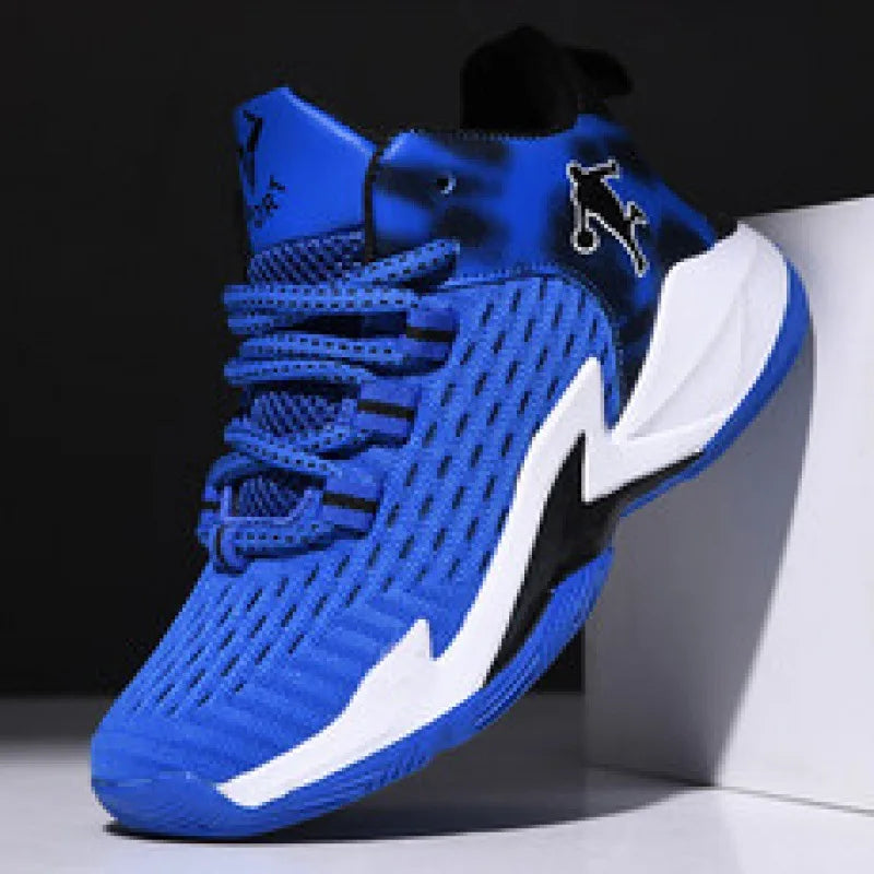 Children's Basketball Shoes New Style Boys Girls' Sports Trainers Student Fashion Mesh Breathable Running Sneakers Kids Footwear
