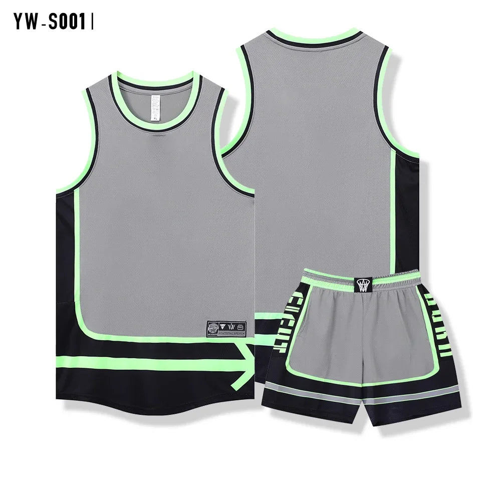 Adult Kid Basketball Jersey Customize Boy Girl Quick-drying Training Uniform Shirt Sportswear Child Tracksuit Sport Suit Clothes