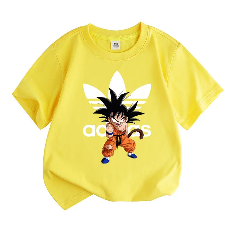 Kids Clothes  theme For Summer，Anime cartoon Print Boys Creative T-shirt, Casual Lightweight Comfy Short Sleeve Tee Tops