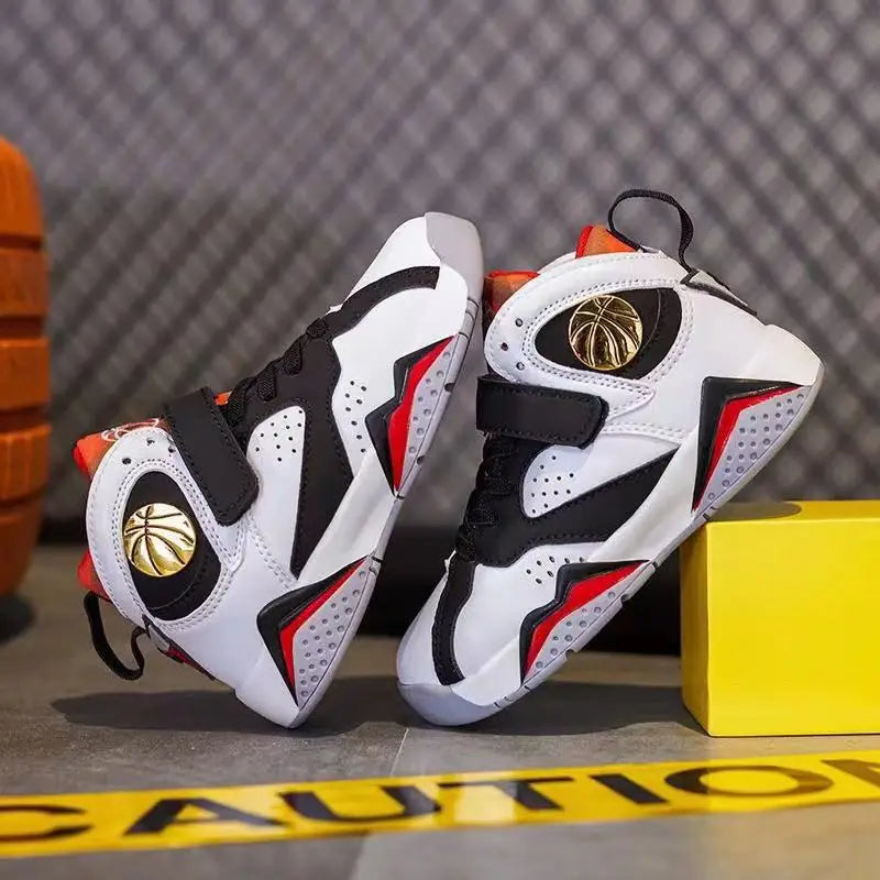 2025 Children's Basketball Shoes for Boys Non-slip Breathable Comfortable Sport Shoes Boys Outdoor Training Basketball Sneakers