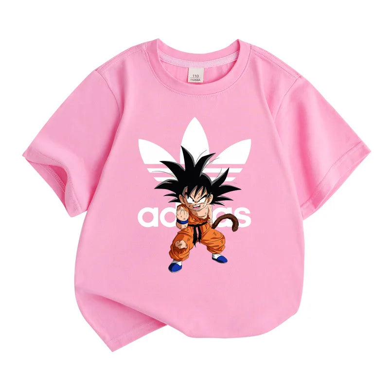 Kids Clothes  theme For Summer，Anime cartoon Print Boys Creative T-shirt, Casual Lightweight Comfy Short Sleeve Tee Tops