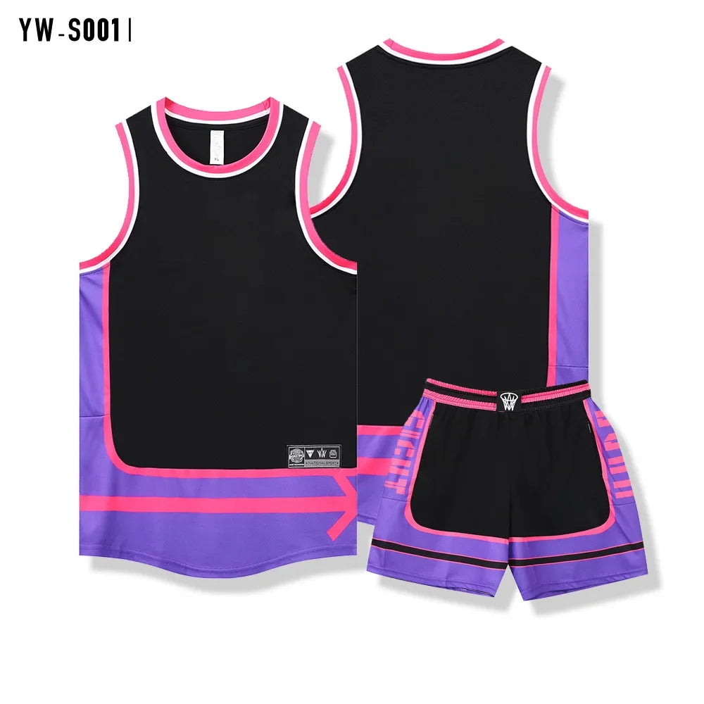 Adult Kid Basketball Jersey Customize Boy Girl Quick-drying Training Uniform Shirt Sportswear Child Tracksuit Sport Suit Clothes