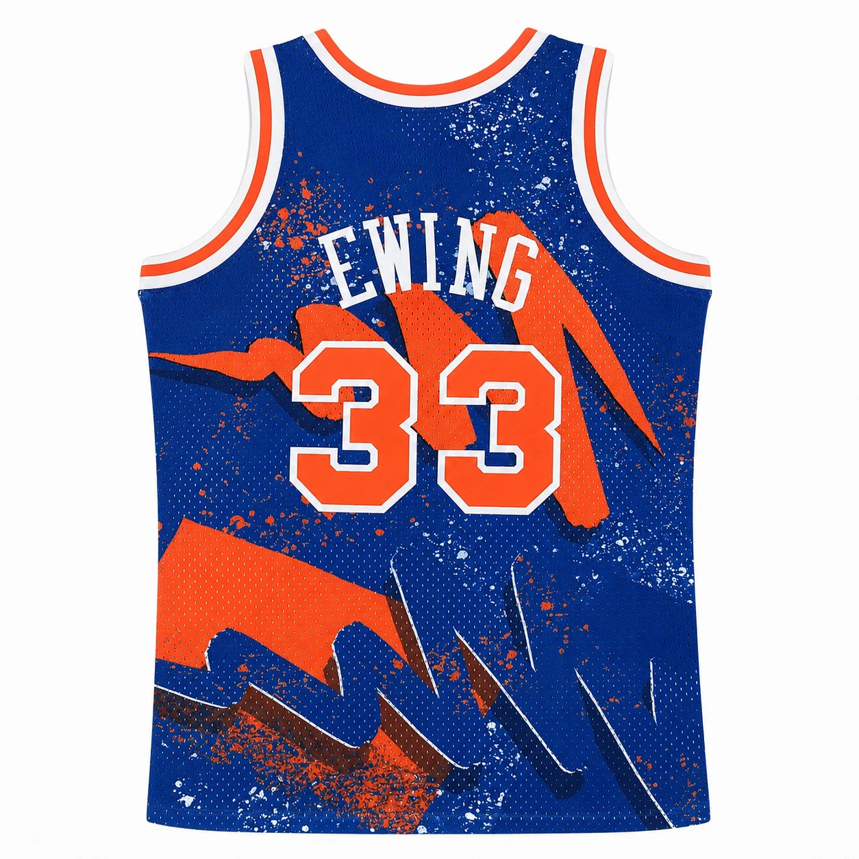 33 New York Knicks Graffiti Basketball Jersey Splash Art Print Breathable Mesh Sleeveless Fan Sport Tank Uniform Kids and Family