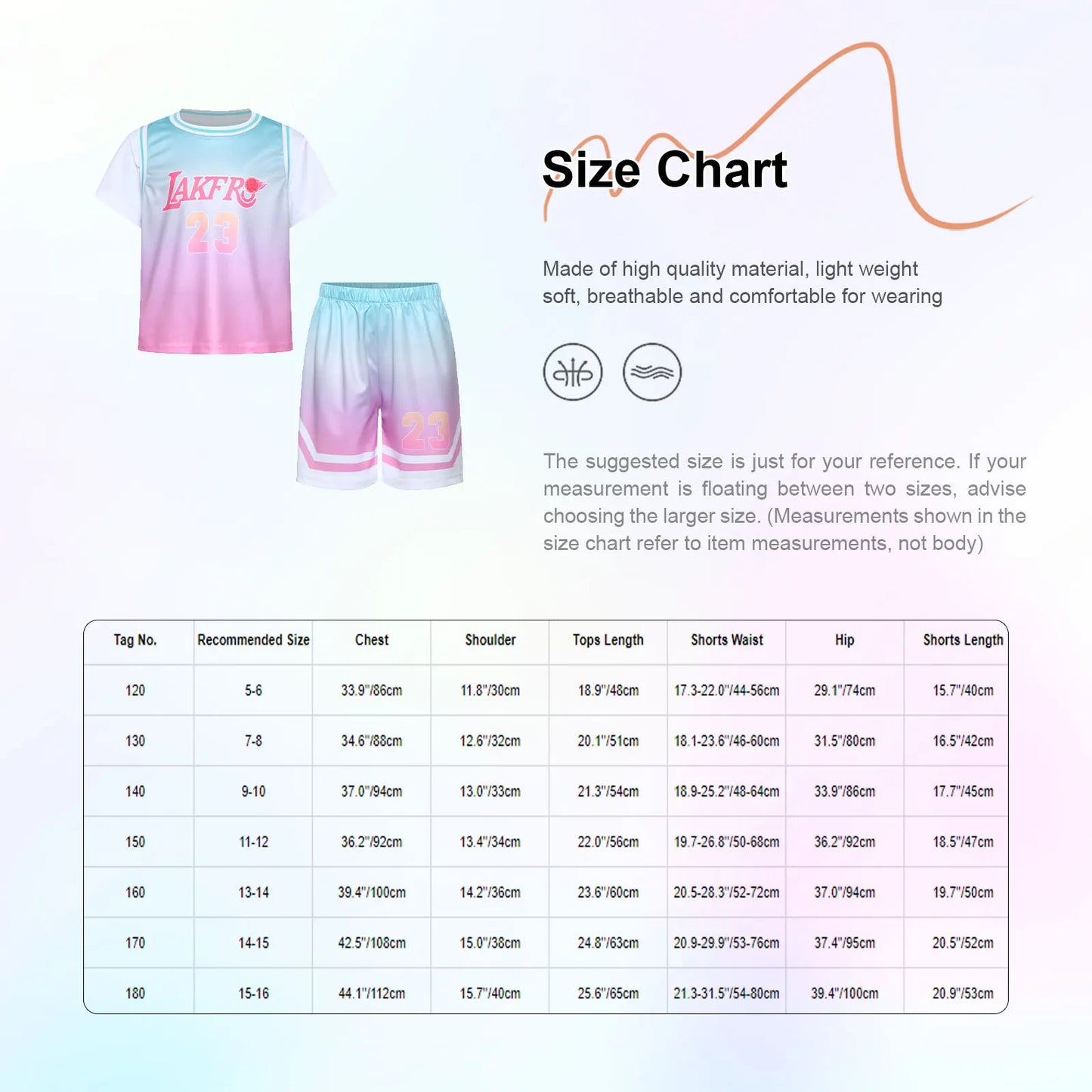 Girls Basketball Jerseys Sports Set Letter Printed Short Sleeve T-shirt with Elastic Waistband Shorts Athletic Training Uniforms
