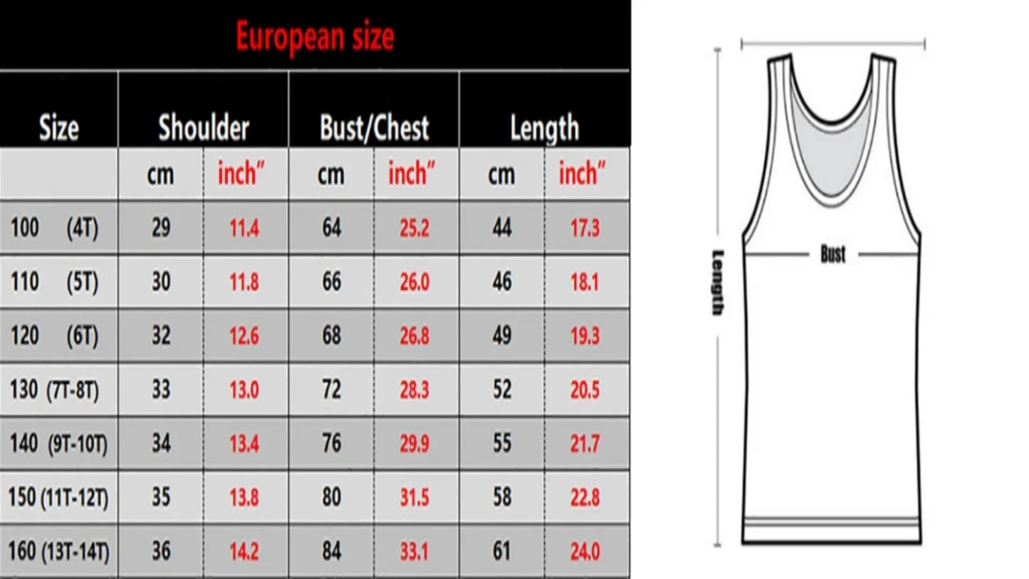 2026 Summer Men's Fast Dry Breathable Sleeveless Basketball Jersey 3D Printed Stripe Athletic Tank Top Streetwear For kids