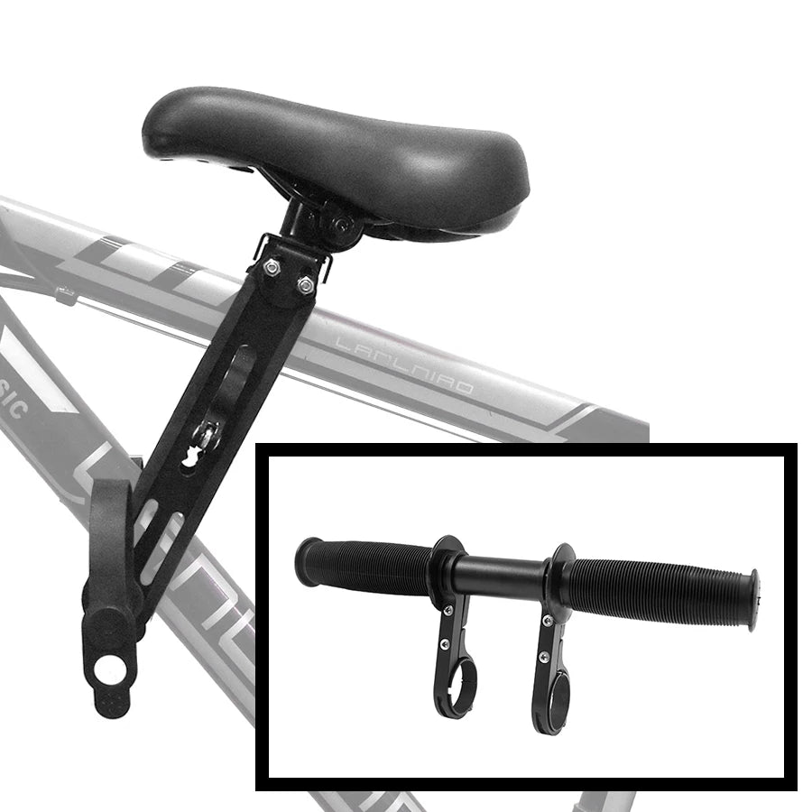 Front Mounted Child mtb Bike Seat for 2 3 4 5 year sold Soft baby seat mountain bicycle frame Quick Release kids saddle parts