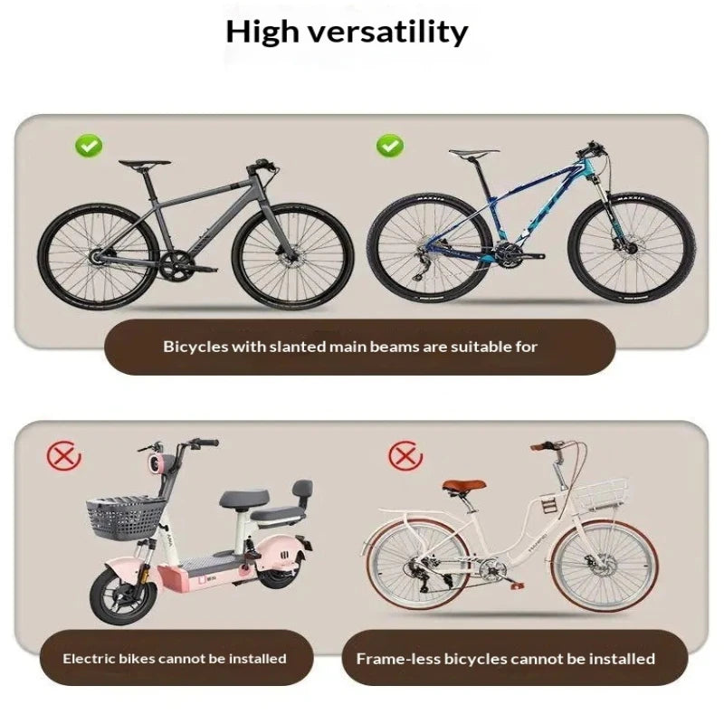 Rotatable & Foldable Front Mount Kids Bike Seat Safety Anti-Drop Bicycle Saddle for Mountain Bike