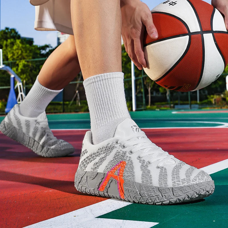 New high top basketball shoes Breathable comfortable sports shoes for men and women training athletes casual student shoes