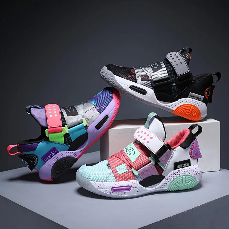 2025 New Children's Basketball Shoes For Boys Girls Non-slip Kids Sport Shoes Lightweight Outdoor Sneakers Trainers Footwear