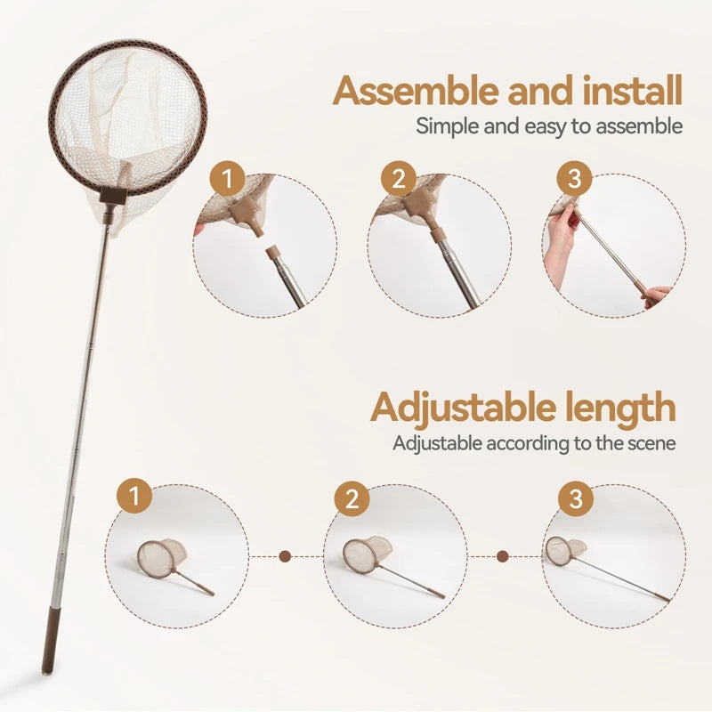 Outdoor Adventure Kit For Kids Insect Nets, Wooden Leaf Cognitive Magnifying Glasses Natural Forest Exploration Toys Kid's Gift