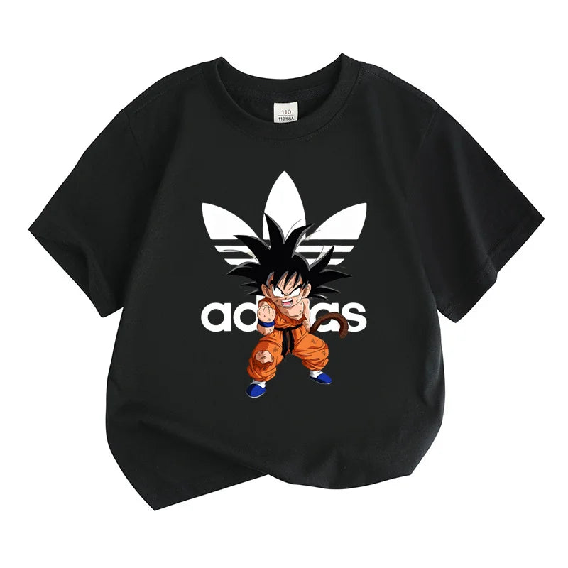 Kids Clothes  theme For Summer，Anime cartoon Print Boys Creative T-shirt, Casual Lightweight Comfy Short Sleeve Tee Tops
