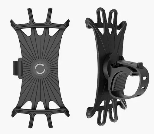 360 Degrees Rotatable Silicone Bicycle Phone Holder Accessories For iPhone Riding Bike Motorcycle Stand Bracket Non-slip Cycling